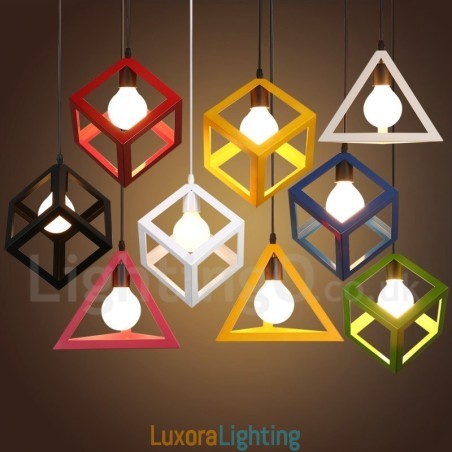 Designer Touch Decorative Modern Contemporary Multi Colors Metal 1 Light Pendant Light