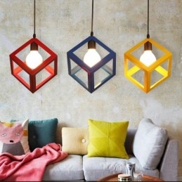 Designer Touch Decorative Modern Contemporary Multi Colors Metal 1 Light Pendant Light