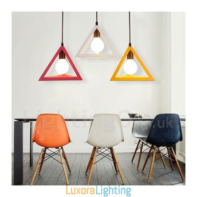 Designer Touch Decorative Modern Contemporary Multi Colors Metal 1 Light Pendant Light