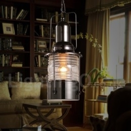 Designer Touch Decorative Retro Vintage 1 Light Lantern Copper Pendant Light