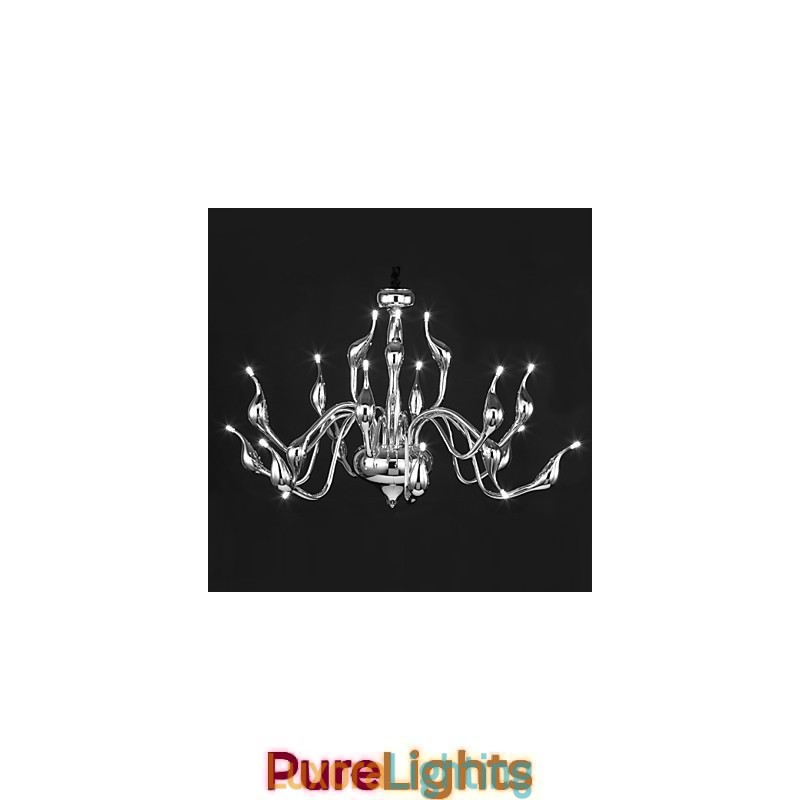 Designer Touch Decorative Modern Chandelier Light 18 Lights G4 Chrome Finish