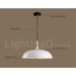 Designer Touch Decorative Bedroom Modern Contemporary 1 Light Metal Pendant Light