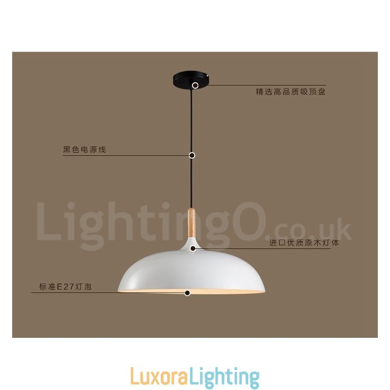 Designer Touch Decorative Bedroom Modern Contemporary 1 Light Metal Pendant Light