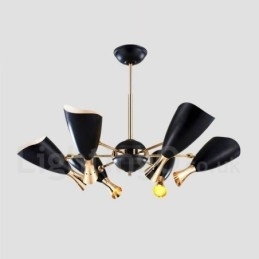 Designer Touch Decorative Modern Contemporary 6 Light Chandelier Lamp