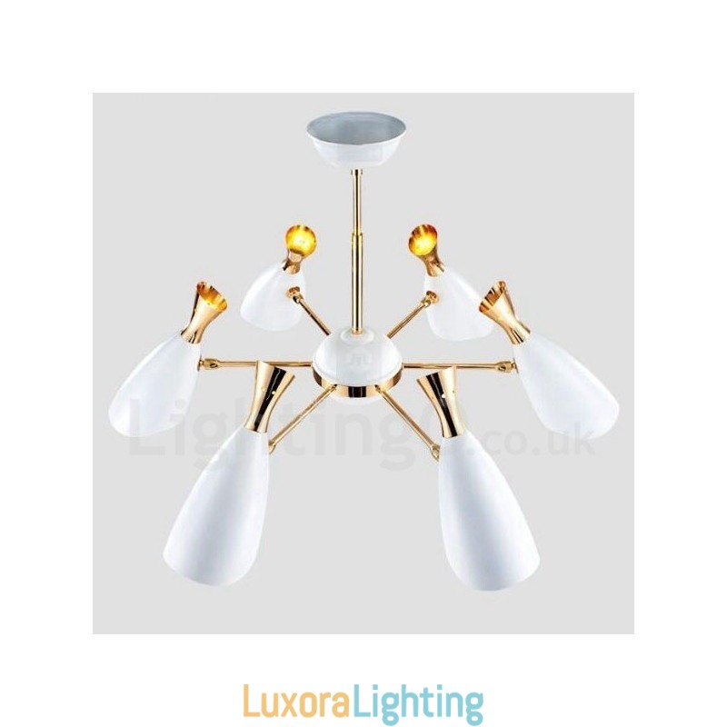 Designer Touch Decorative Modern Contemporary 6 Light Chandelier Lamp