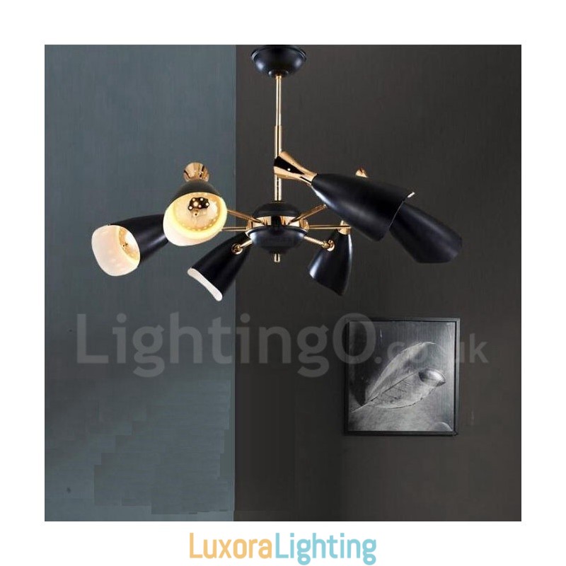 Designer Touch Decorative Modern Contemporary 6 Light Chandelier Lamp