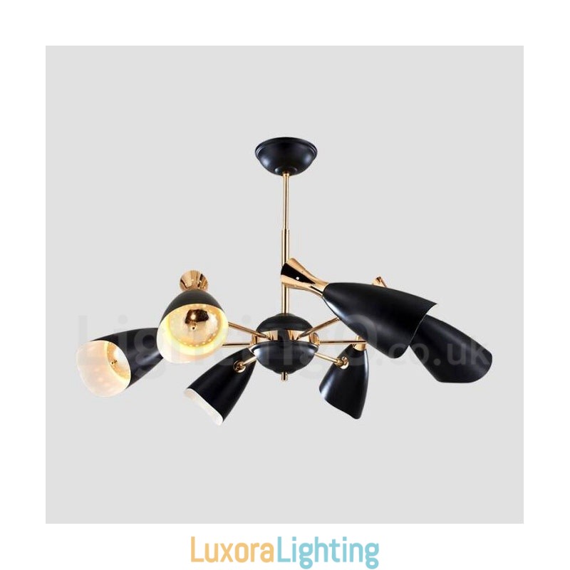 Designer Touch Decorative Modern Contemporary 6 Light Chandelier Lamp