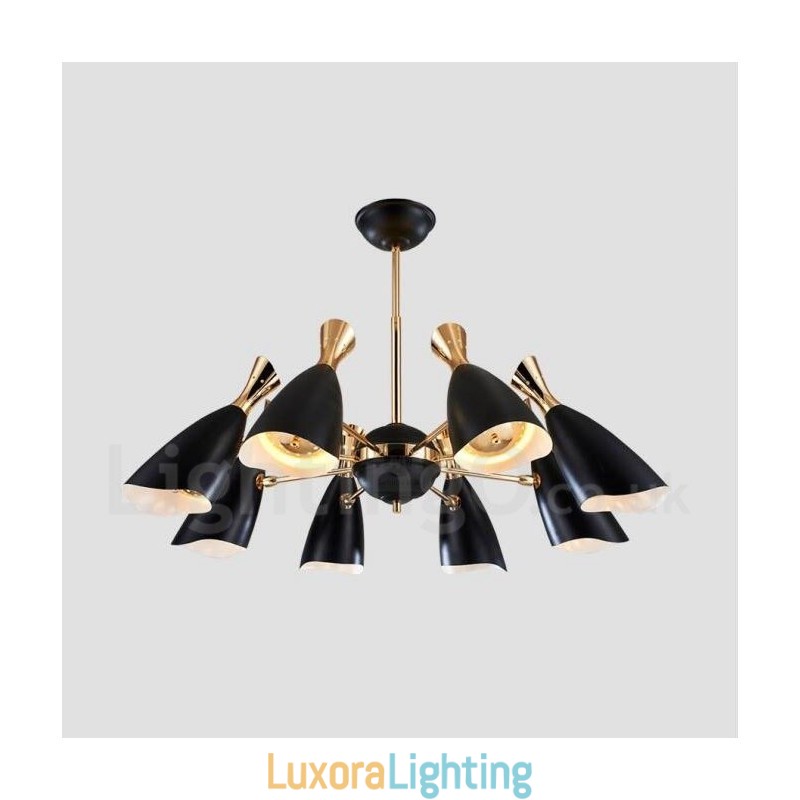 Designer Touch Decorative Modern Contemporary 8 Light Chandelier Lamp
