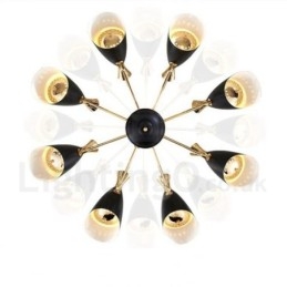 Designer Touch Decorative Modern Contemporary 8 Light Chandelier Lamp