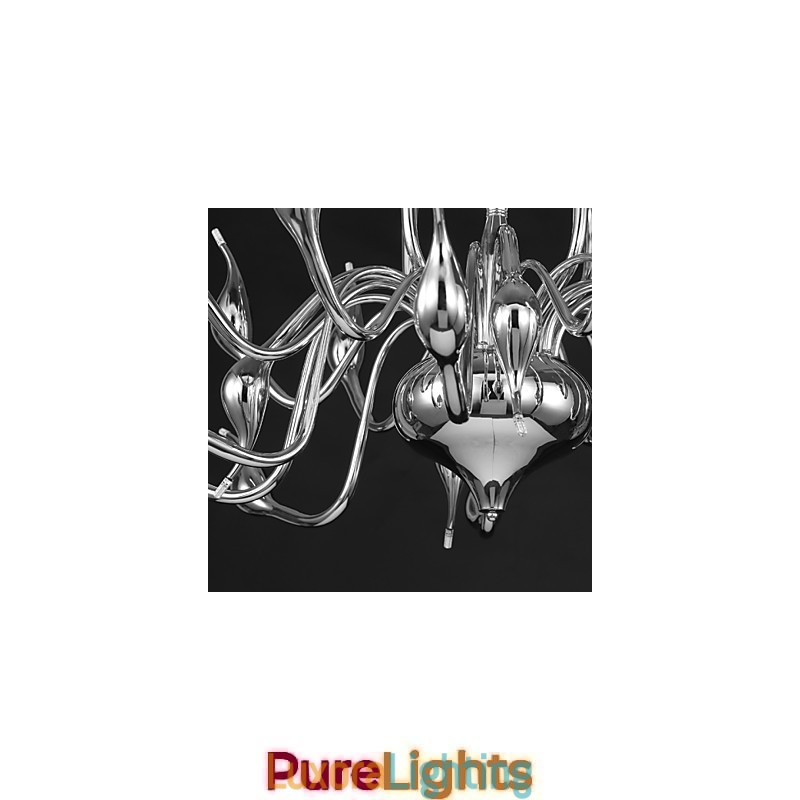 Designer Touch Decorative Modern Chandelier Light 18 Lights G4 Chrome Finish