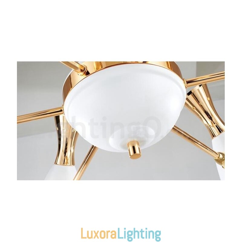 Designer Touch Decorative Modern Contemporary 8 Light Chandelier Lamp