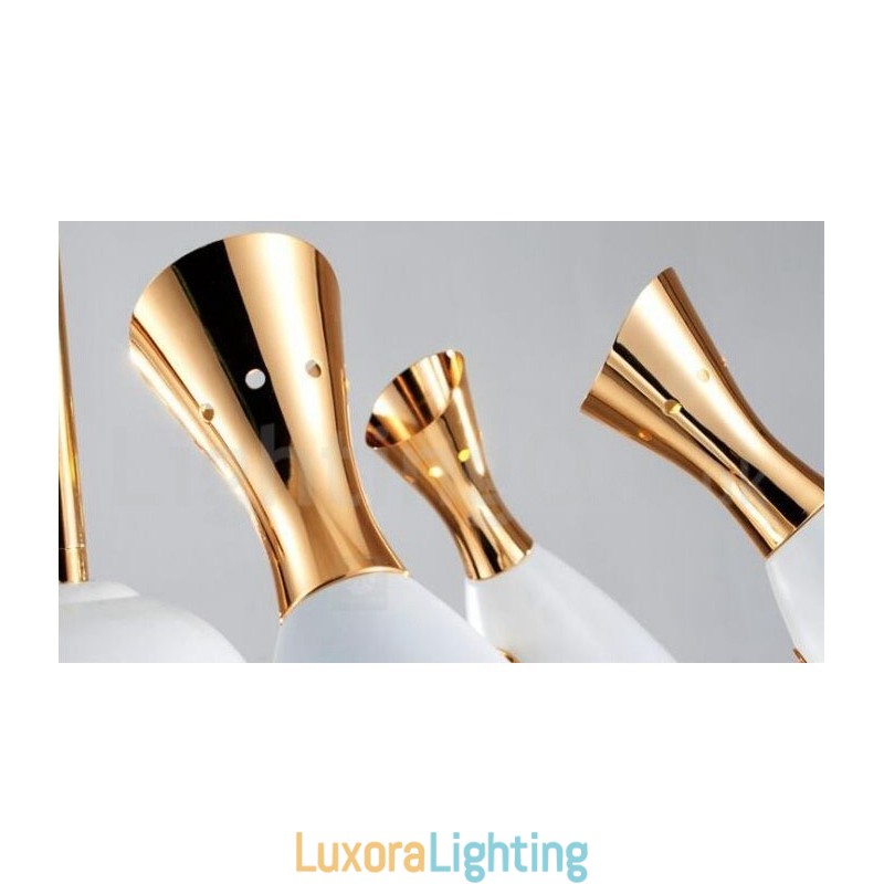 Designer Touch Decorative Modern Contemporary 8 Light Chandelier Lamp