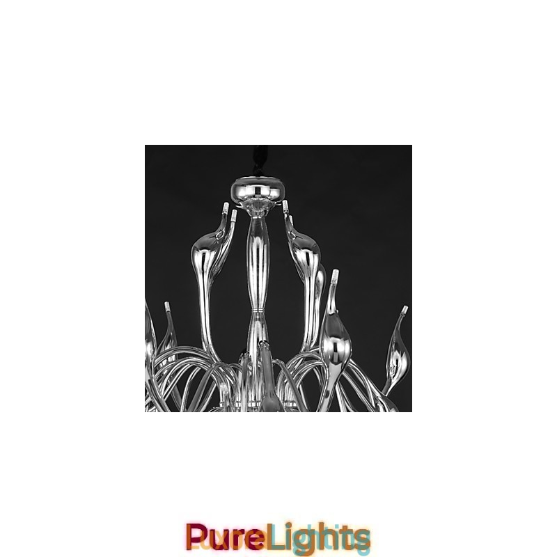 Designer Touch Decorative Modern Chandelier Light 18 Lights G4 Chrome Finish