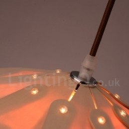 Designer Touch Decorative Rustic Lodge Wood Pinecone Pendant Light