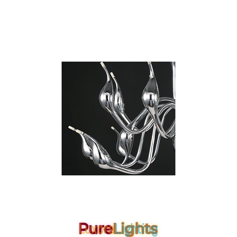 Designer Touch Decorative Modern Chandelier Light 18 Lights G4 Chrome Finish