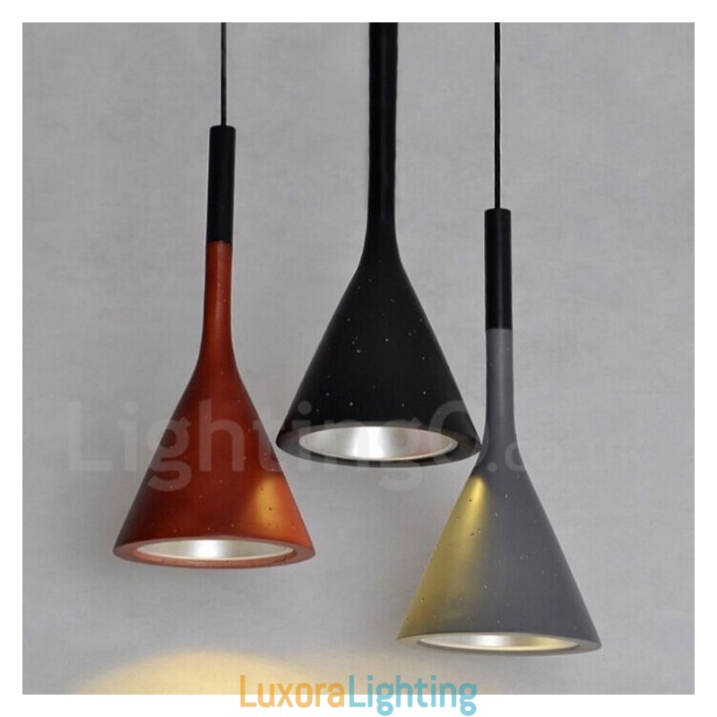 Designer Touch Decorative 1 Light Vintage Concrte Pendant Light