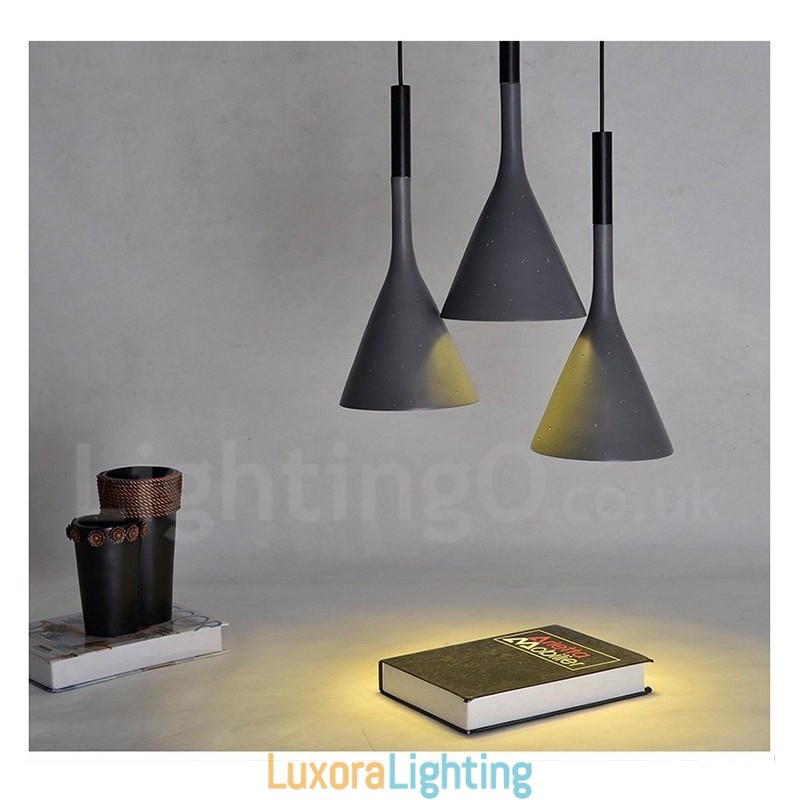 Designer Touch Decorative 1 Light Vintage Concrte Pendant Light