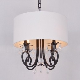 Designer Touch Decorative Rustic Lodge Metal Drum Pendant Light