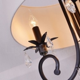 Designer Touch Decorative Rustic Lodge Metal Drum Pendant Light