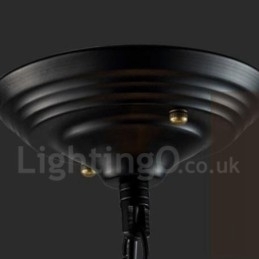 Designer Touch Decorative 6 Light Metal Globe Vintage Pendant Light