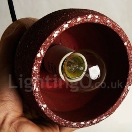 Designer Touch Decorative Modern Contemporary 1 Light Wood Concrte Pendant Light