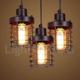 Designer Touch Decorative 1 Light Retro Vintage Copper Pendant Light