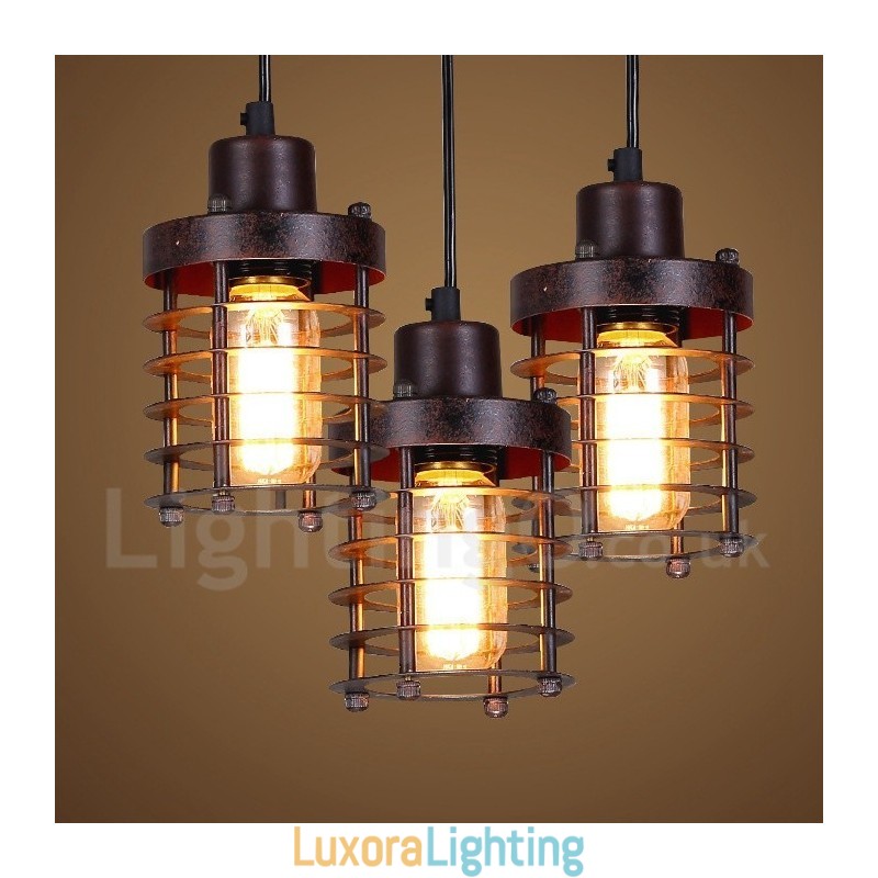 Designer Touch Decorative 1 Light Retro Vintage Copper Pendant Light