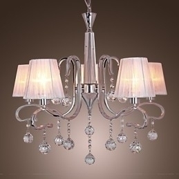 Designer Touch Decorative Modern Contemporary Crystal Electroplated Chandelier