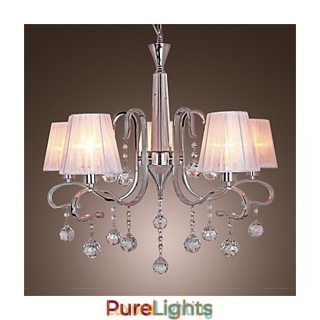 Designer Touch Decorative Modern Contemporary Crystal Electroplated Chandelier