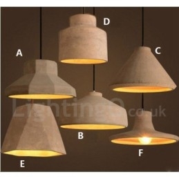 Designer Touch Decorative Modern Contemporary Concrte Single Light Pendant Light
