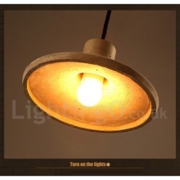 Designer Touch Decorative Modern Contemporary Concrte Single Light Pendant Light