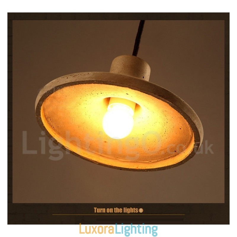 Designer Touch Decorative Modern Contemporary Concrte Single Light Pendant Light