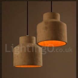 Designer Touch Decorative Modern Contemporary Concrte Single Light Pendant Light