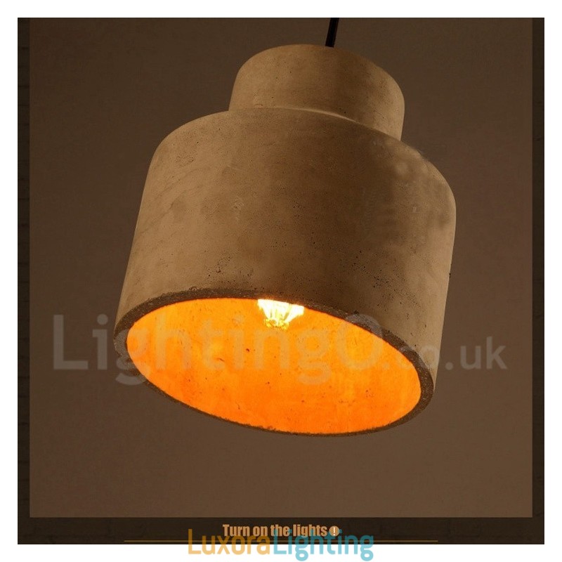 Designer Touch Decorative Modern Contemporary Concrte Single Light Pendant Light