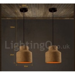 Designer Touch Decorative Modern Contemporary Concrte Single Light Pendant Light