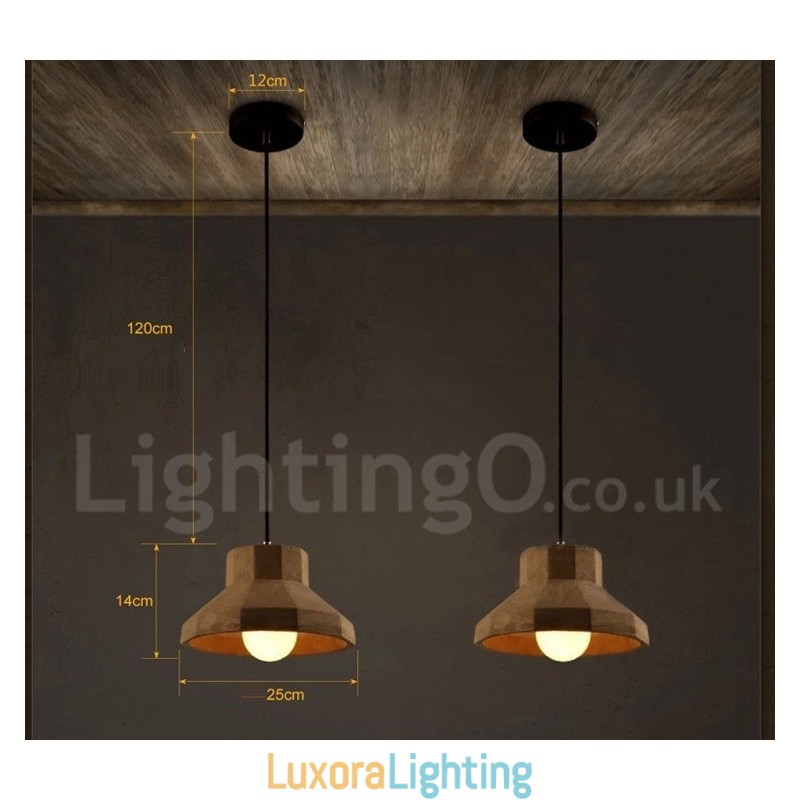 Designer Touch Decorative Modern Contemporary Concrte Single Light Pendant Light