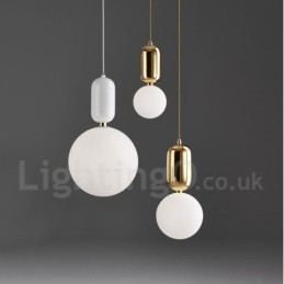 Designer Touch Decorative Modern Contemporary Pendant Light with Glass Shade