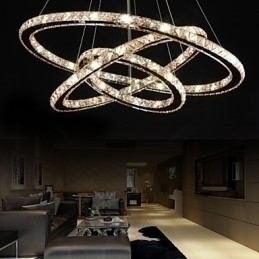 Designer Touch Decorative Ceiling Lights with Fashion Style Ring Crystal Ceiling Lamp