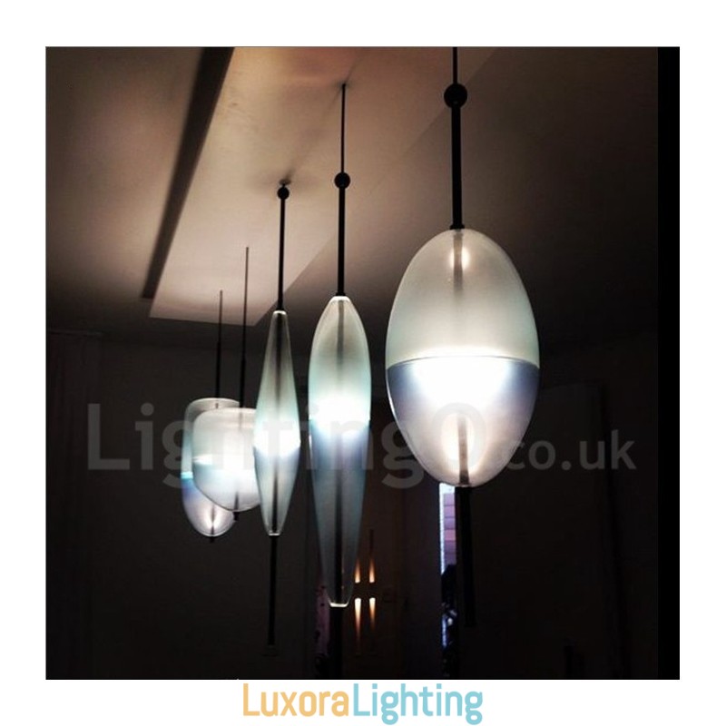 Designer Touch Decorative Modern Contemporary Gradient Color Pendant Light with Glass Shade