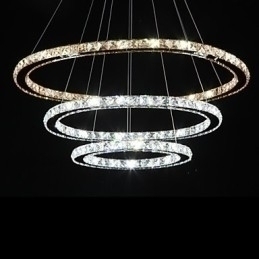Designer Touch Decorative Ceiling Lights with Fashion Style Ring Crystal Ceiling Lamp