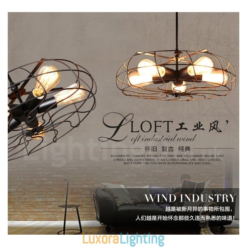 Designer Touch Decorative Retro Vintage 5 Light Pendant Light