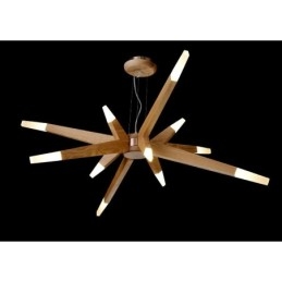 Designer Touch Decorative Modern Contemporary Wood 12 Light Pendant Light