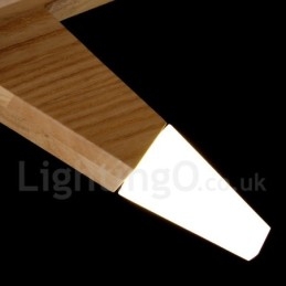 Designer Touch Decorative Modern Contemporary Wood 12 Light Pendant Light