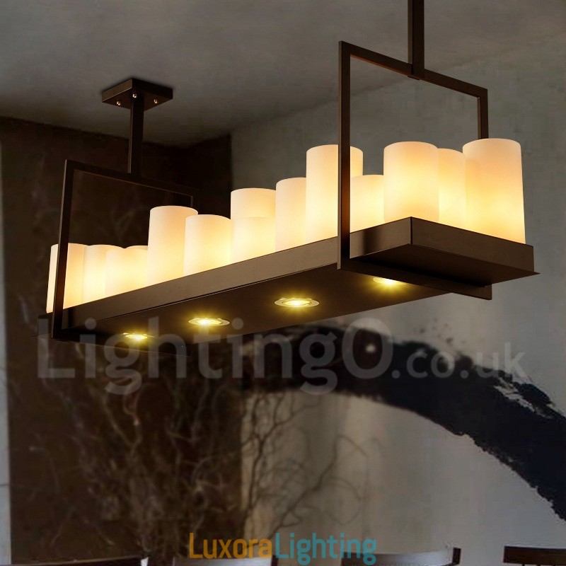 Designer Touch Decorative Rustic Lodge Vintage Candlestick Pendant Light