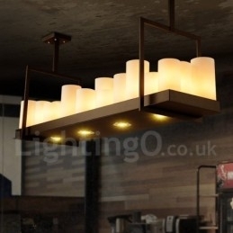 Designer Touch Decorative Rustic Lodge Vintage Candlestick Pendant Light