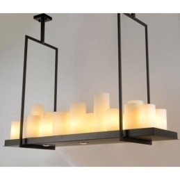 Designer Touch Decorative Rustic Lodge Vintage Candlestick Pendant Light