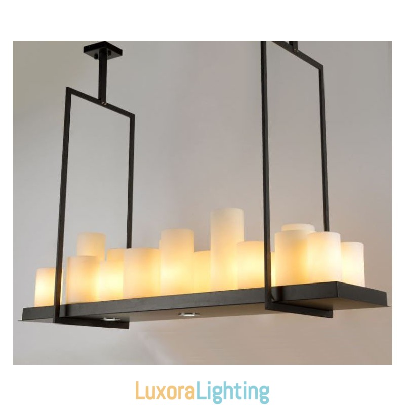 Designer Touch Decorative Rustic Lodge Vintage Candlestick Pendant Light