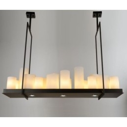 Designer Touch Decorative Rustic Lodge Vintage Candlestick Pendant Light