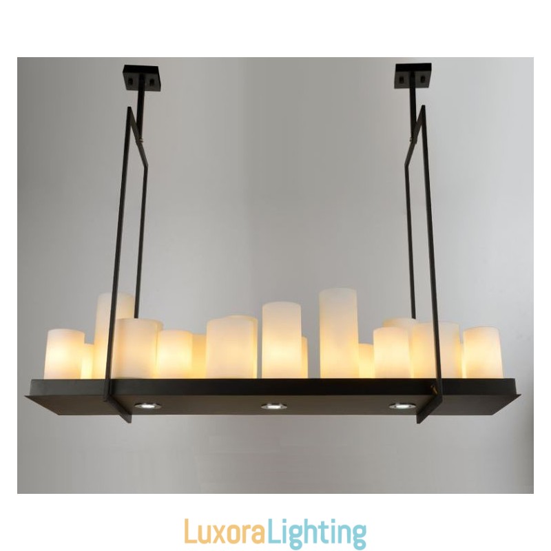 Designer Touch Decorative Rustic Lodge Vintage Candlestick Pendant Light