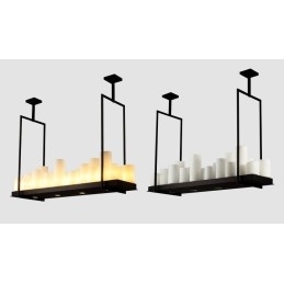 Designer Touch Decorative Rustic Lodge Vintage Candlestick Pendant Light